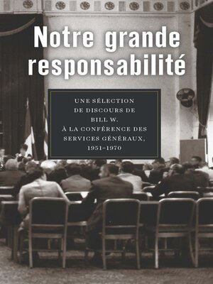 Notre grande responsabilité - ebook